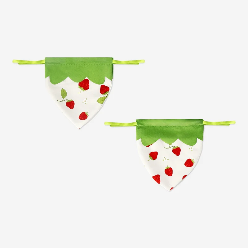 Strawberry shaped gift bags - 2 pcs