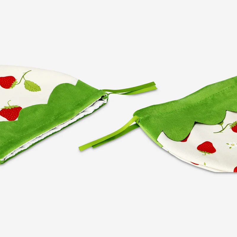 Strawberry shaped gift bags - 2 pcs