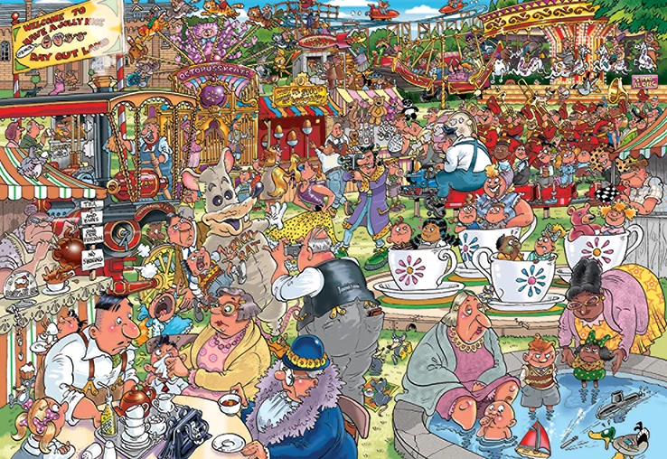 Wasgij Destiny 23 - Theme Park Thrills! (1000 pieces)