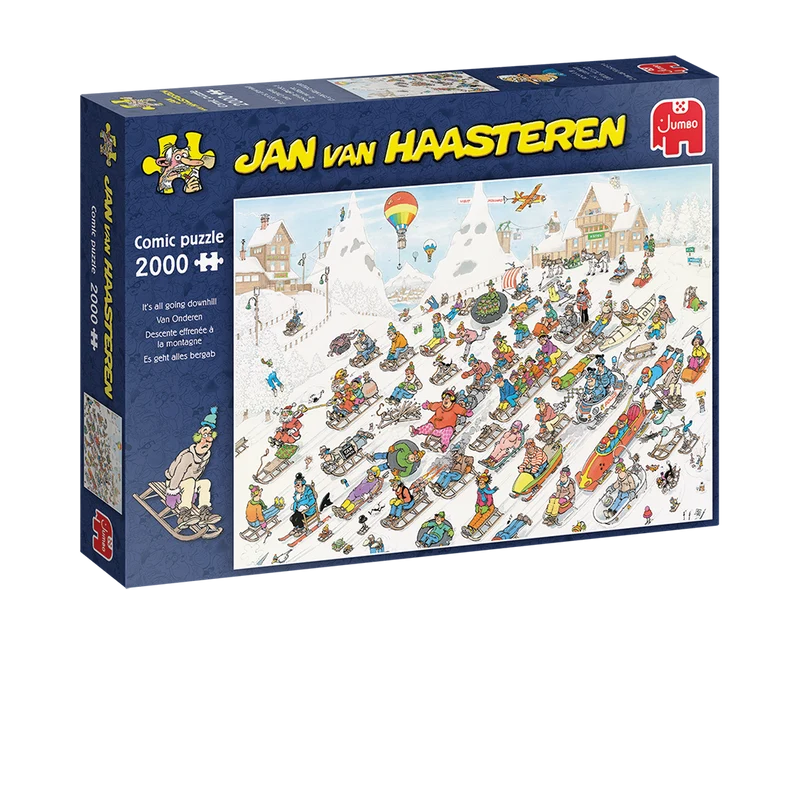 Jan van Haasteren - It's all going downhill (2000 pieces)