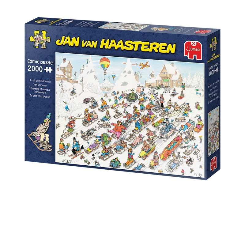 Jan van Haasteren - It's all going downhill (2000 pieces)