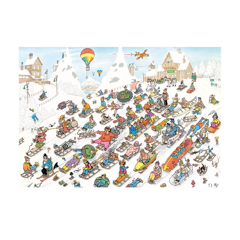 Jan van Haasteren - It's all going downhill (2000 pieces)
