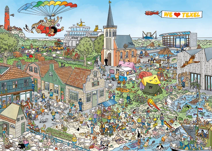 Jan van Haasteren - Island Retreat (1000 pieces)