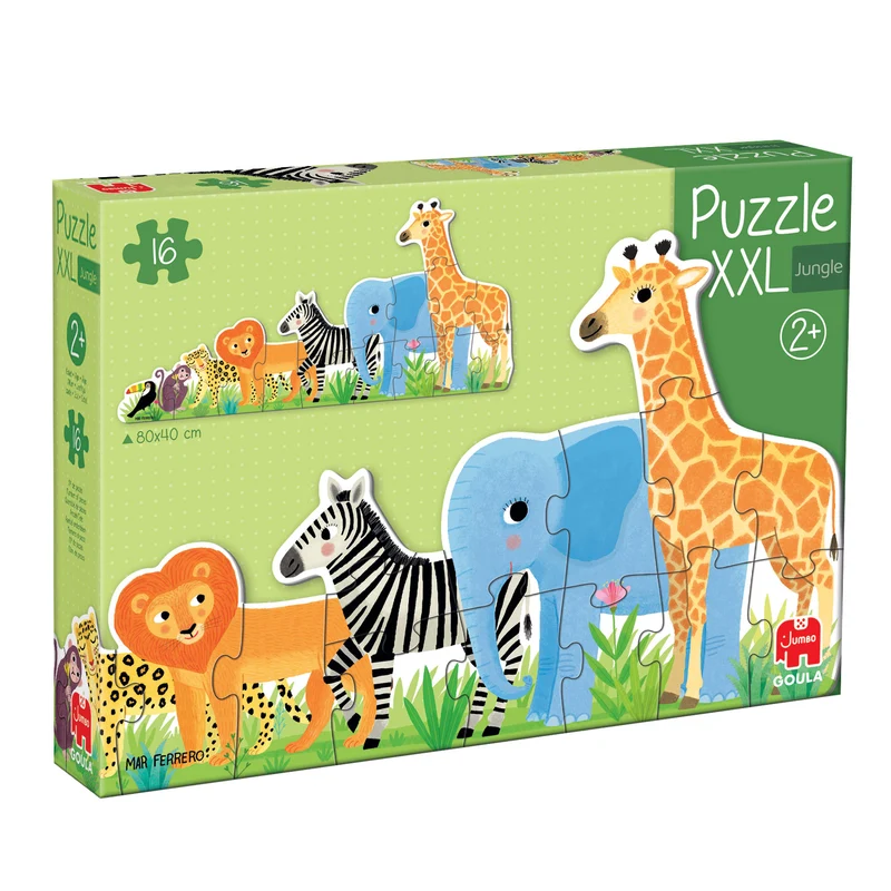 Goula - Puzzle XXL Jungle From Small To Large