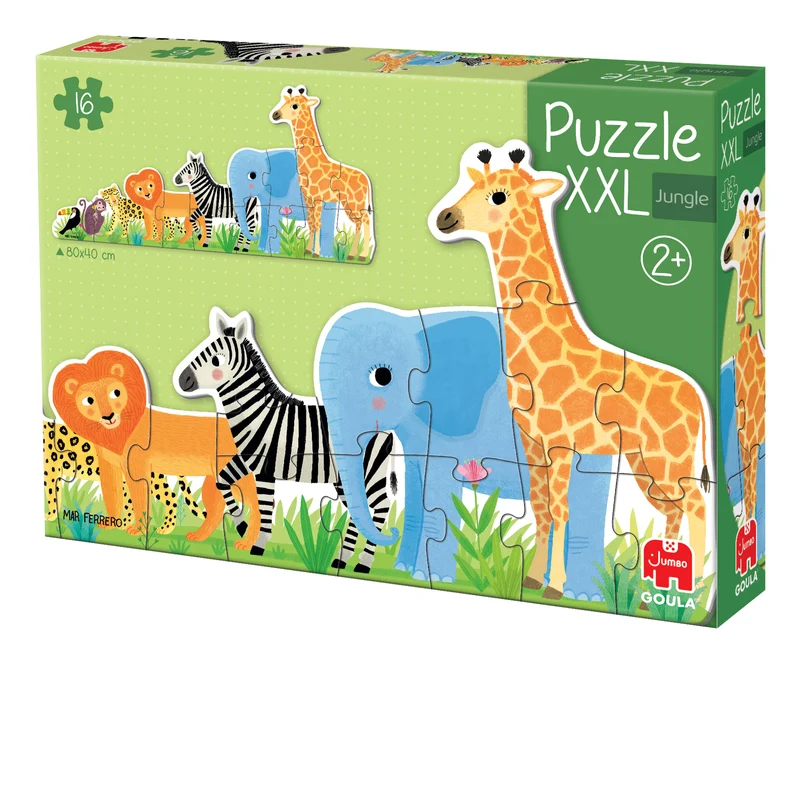Goula - Puzzle XXL Jungle From Small To Large