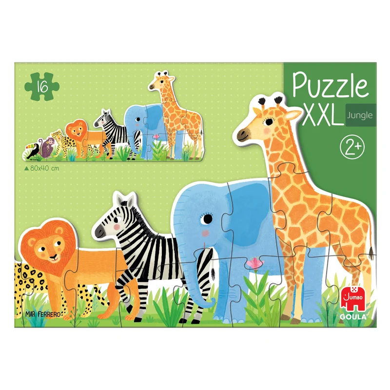 Goula - Puzzle XXL Jungle From Small To Large