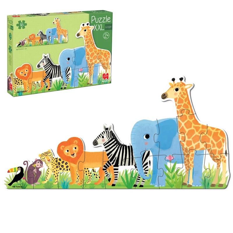 Goula - Puzzle XXL Jungle From Small To Large