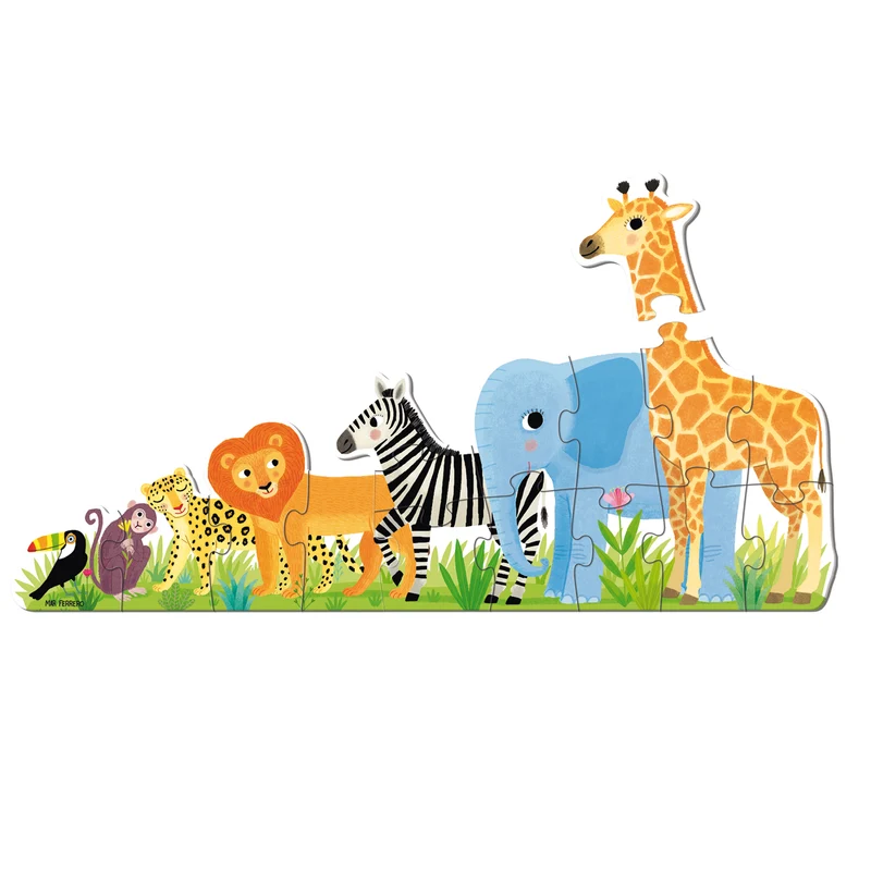 Goula - Puzzle XXL Jungle From Small To Large