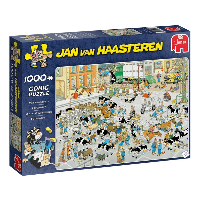Jan van Haasteren - The Cattle Market (1000 pieces)