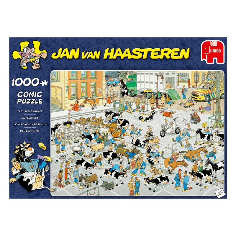 Jan van Haasteren - The Cattle Market (1000 pieces)