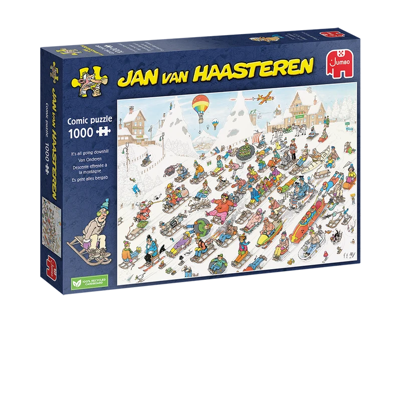 Jan van Haasteren - It's all going downhill (1000 pieces)