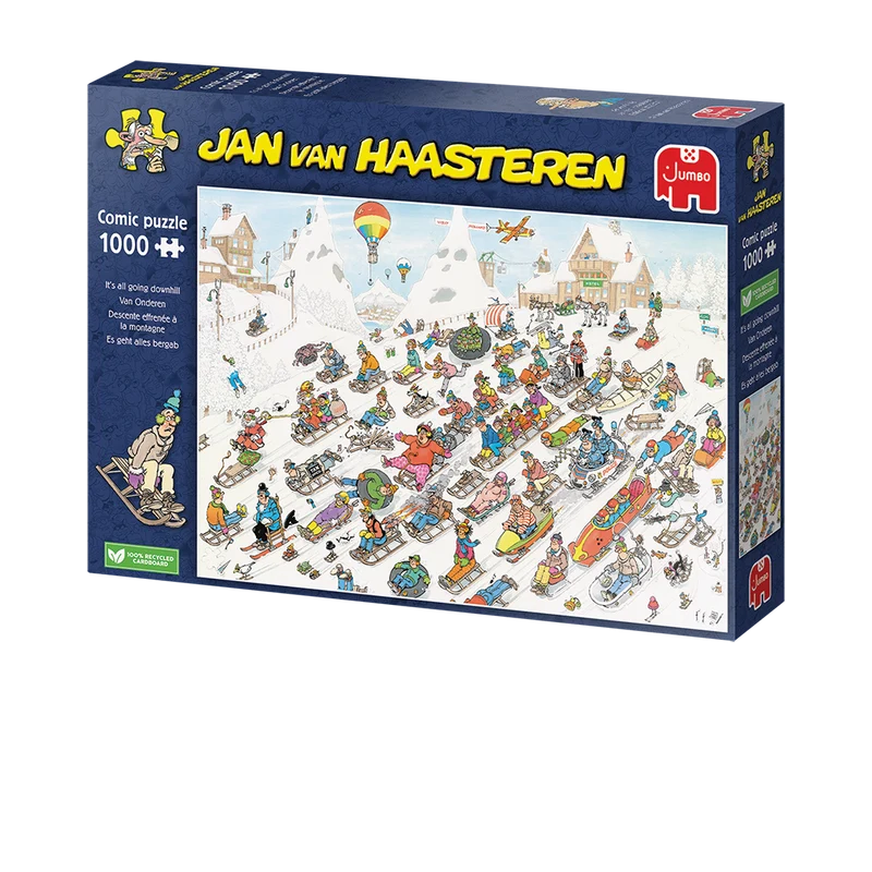 Jan van Haasteren - It's all going downhill (1000 pieces)