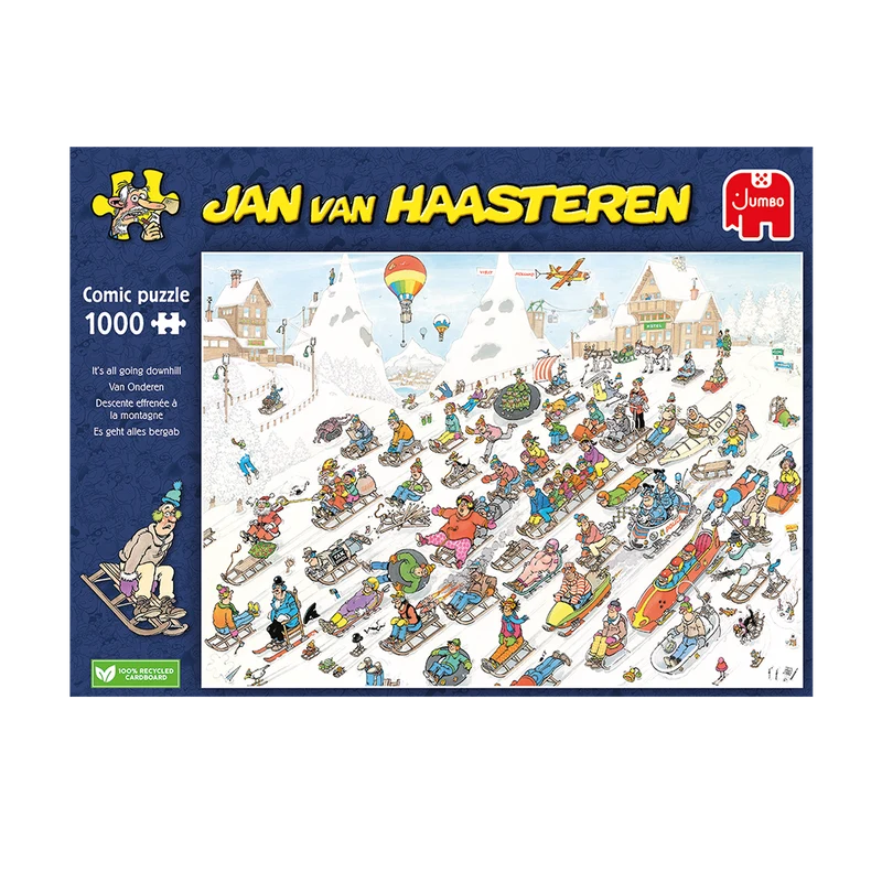 Jan van Haasteren - It's all going downhill (1000 pieces)