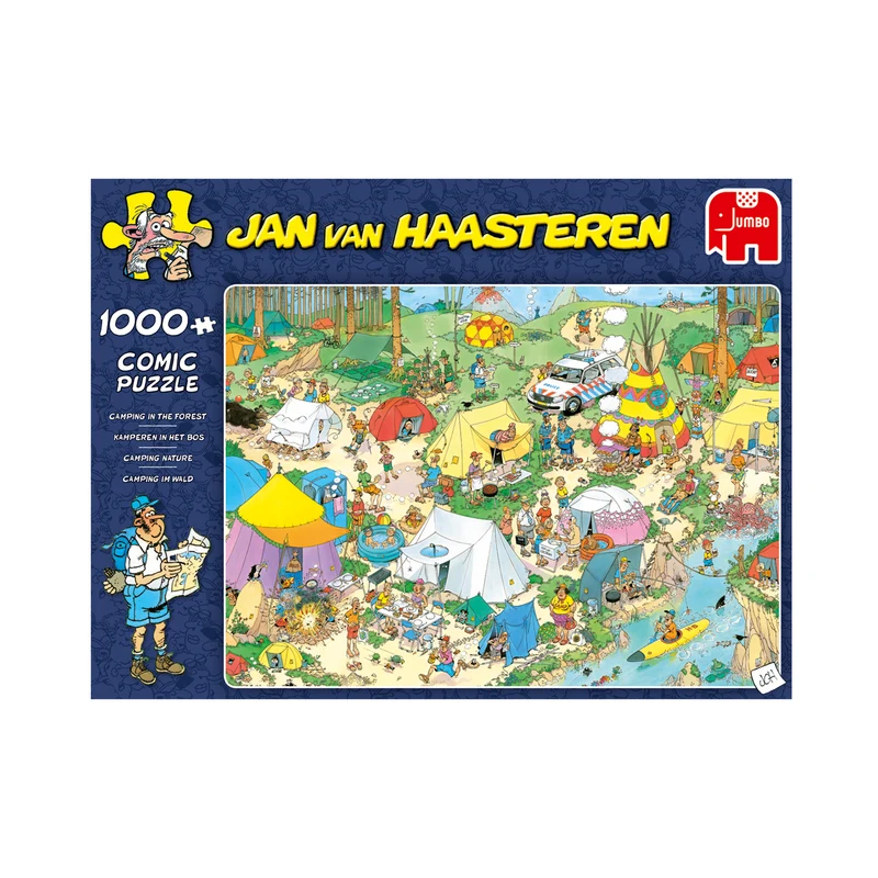 Jan van Haasteren - Camping in the Forest (1000 pieces)