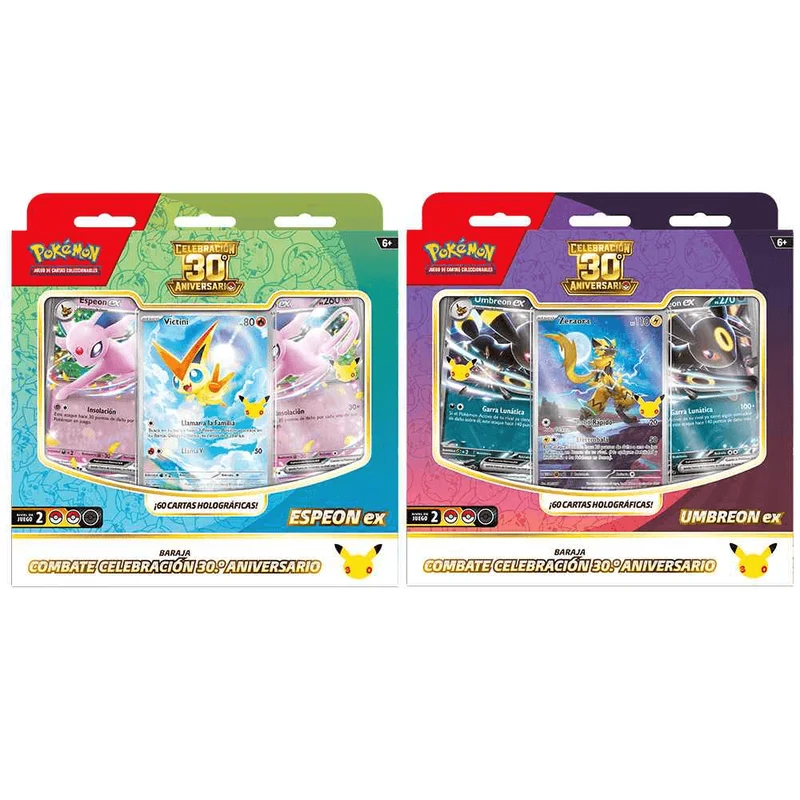 Pokémon TCG 30º Aniversario Battle Deck Baraja de 60 Cartas +6 años