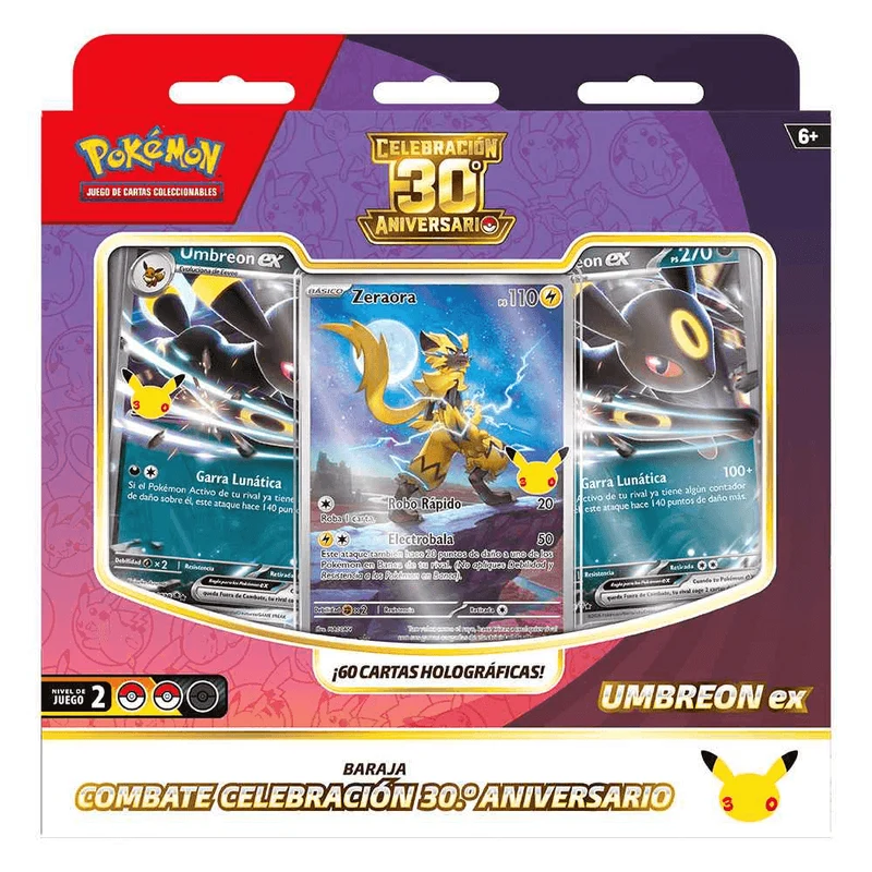 Pokémon TCG 30º Aniversario Battle Deck Baraja de 60 Cartas +6 años
