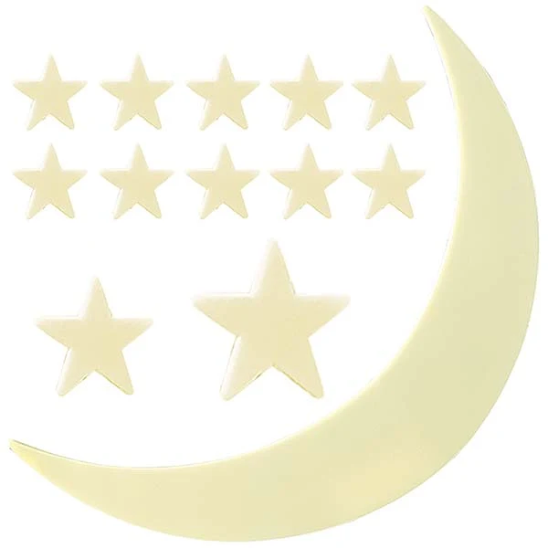 Luna y Estrellas Brillantes en la Oscuridad · 4M
