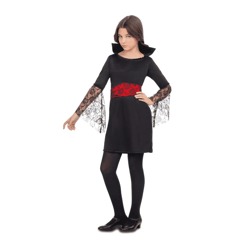 Disfraz de Vampiresa encaje 5-6 años infantil