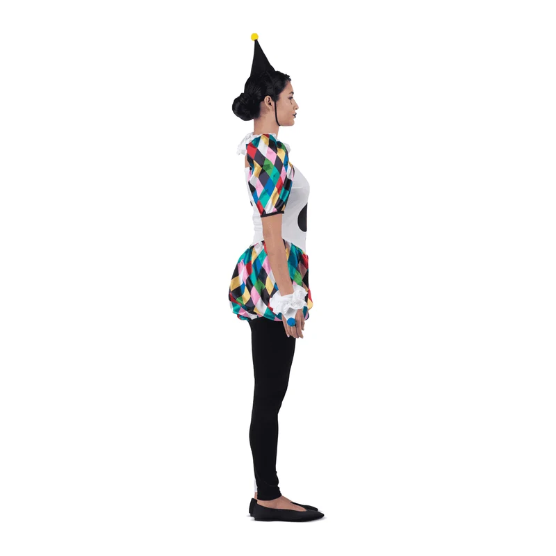 Disfraz de Arlequina adulto talla XL