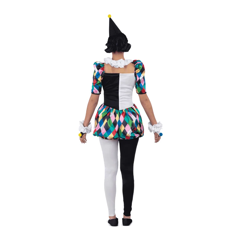 Disfraz de Arlequina adulto talla XL