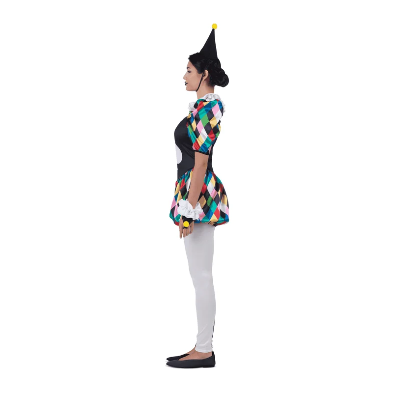 Disfraz de Arlequina adulto talla XL