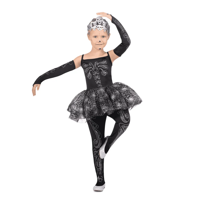 Disfraz de Bailarina esqueleto 7-9 años infantil