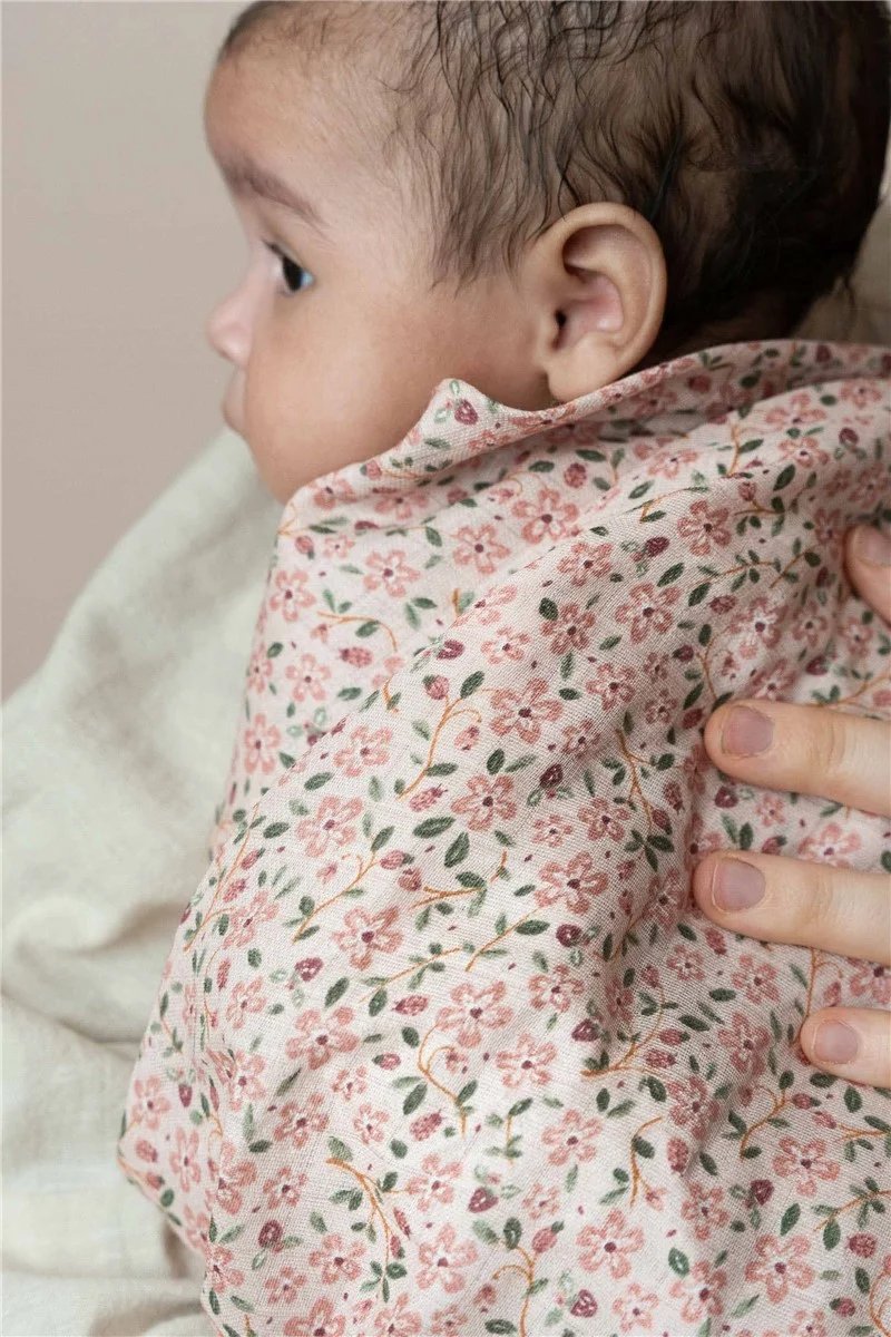 Muselina Algodón Orgánico Fairy Floral · Little Dutch