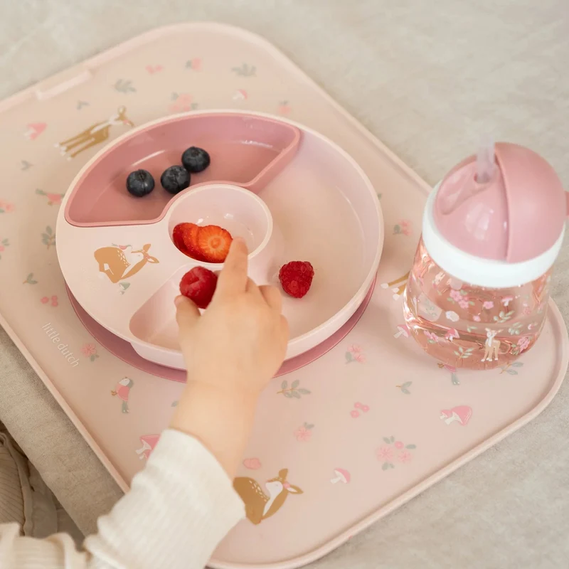 Vaso con pajita Mio Fairy Garden 300ml. Little Dutch