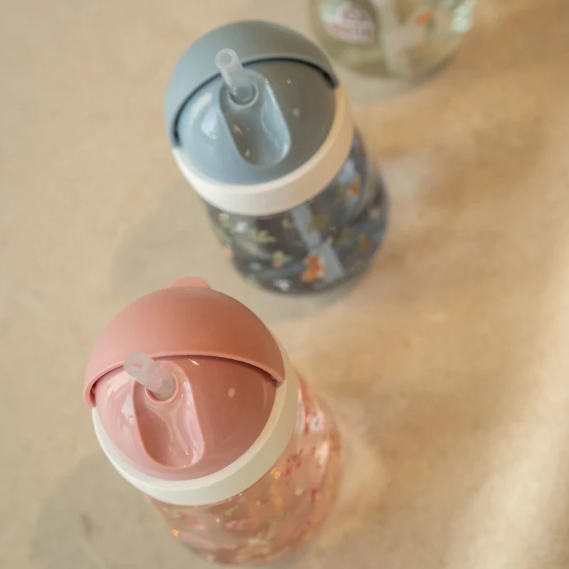 Vaso con pajita Mio Fairy Garden 300ml. Little Dutch