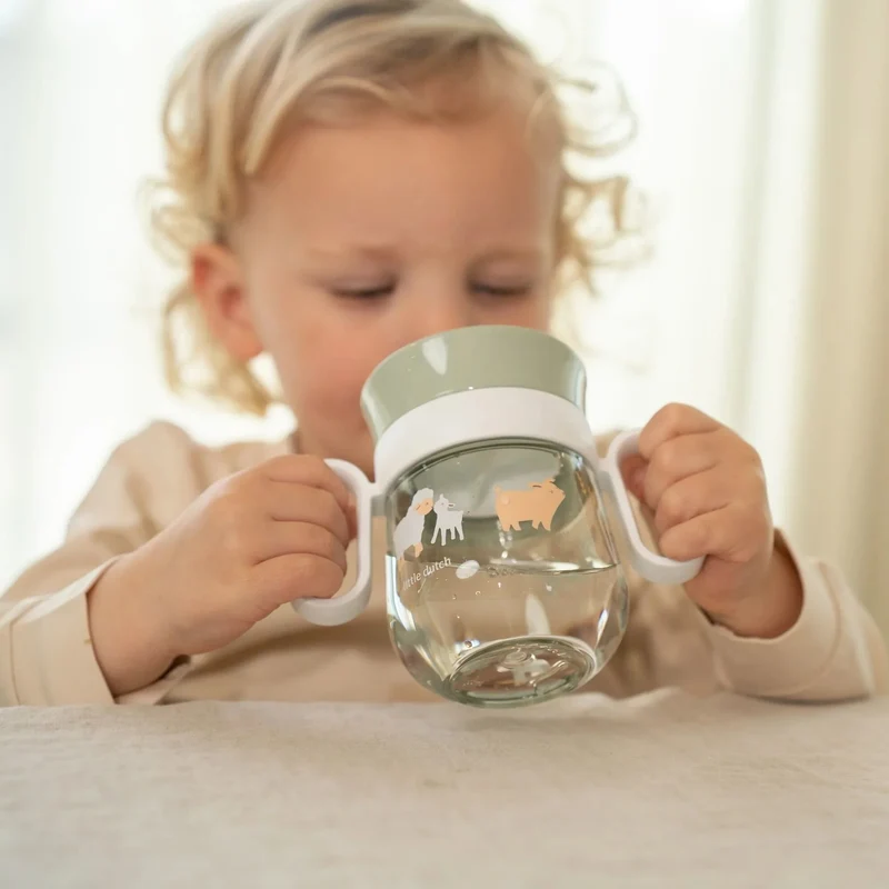 Vaso antiderrame 360º Mio 200ml Pequeña Granja Little Dutch