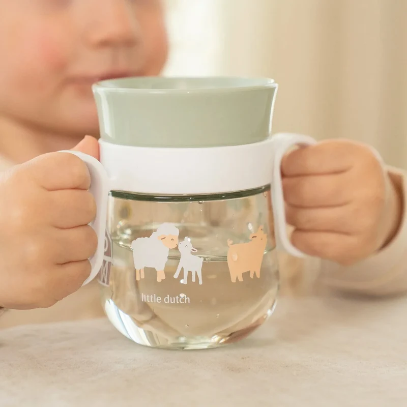 Vaso antiderrame 360º Mio 200ml Pequeña Granja Little Dutch