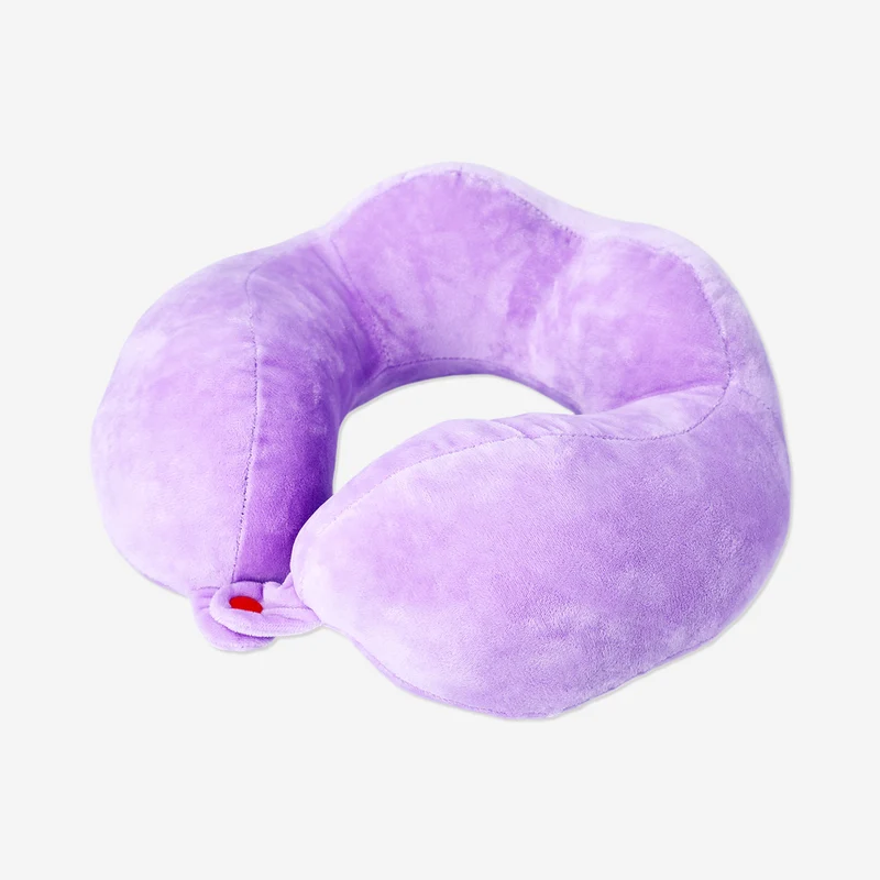 Purple travel neck pillow for kids