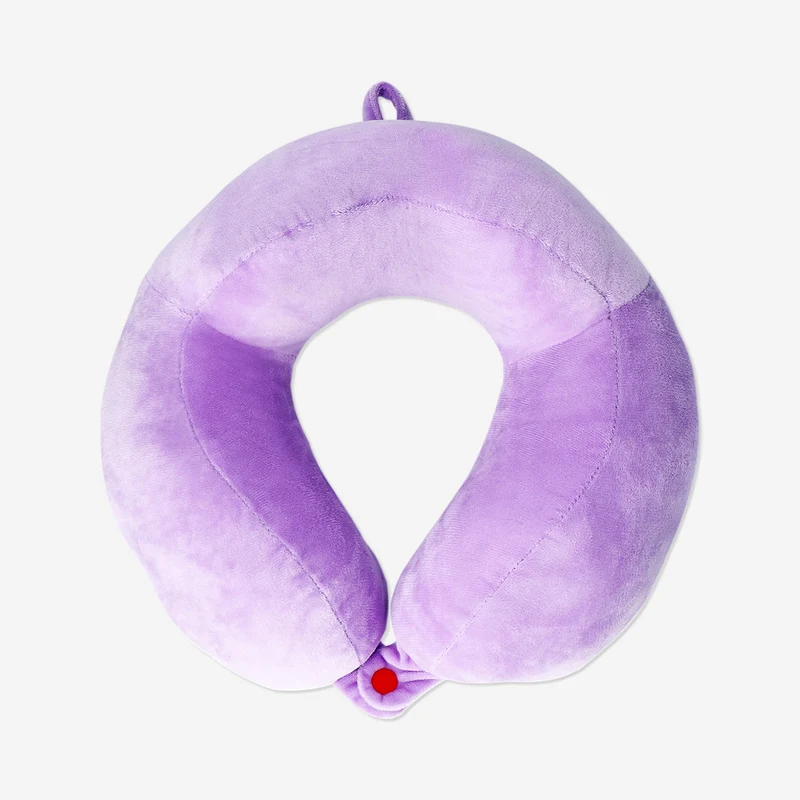Purple travel neck pillow for kids