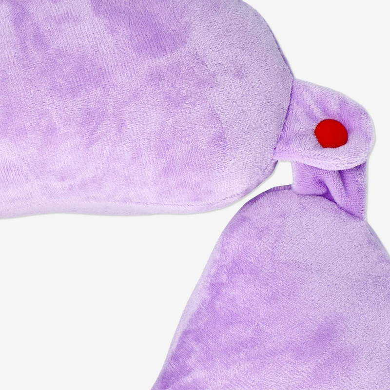 Purple travel neck pillow for kids