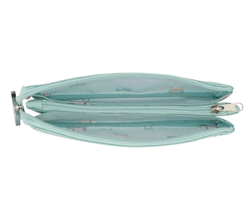 Estuche escolar 3 compartimentos Trucks