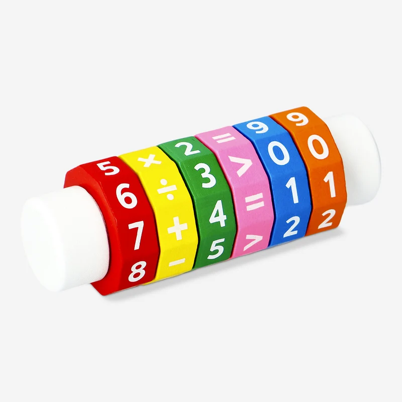 Wooden arithmetic learning toy