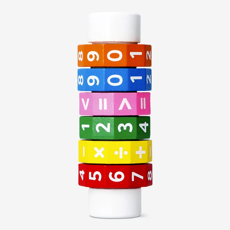 Wooden arithmetic learning toy