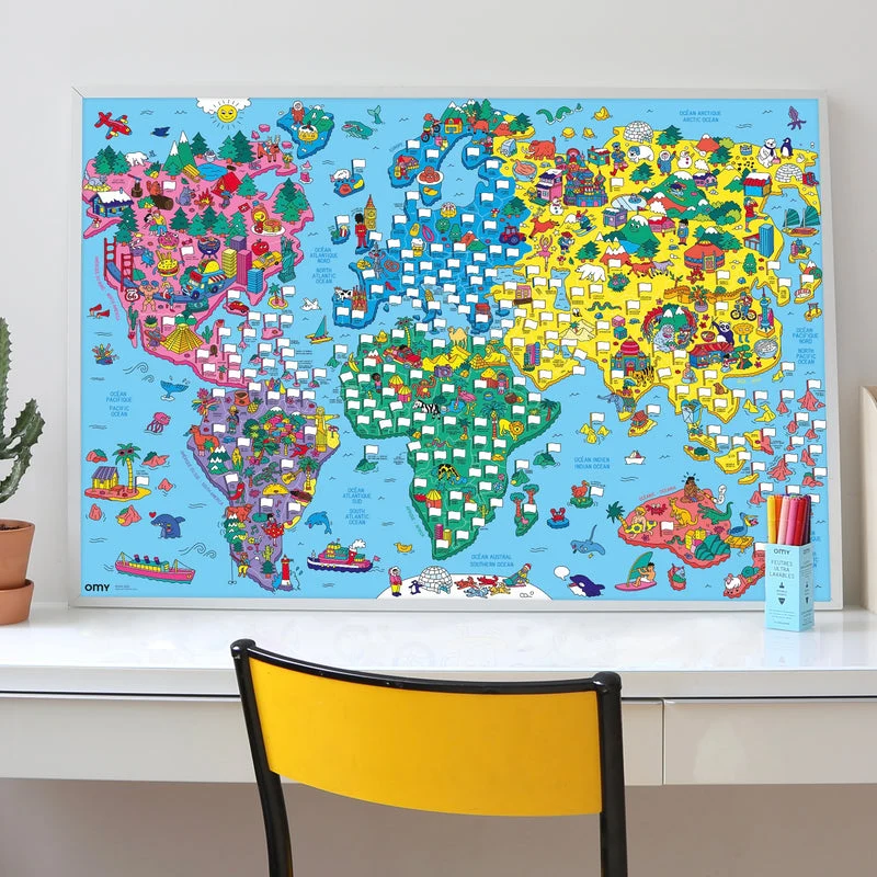 Poster XL Banderas del mundo · OMY