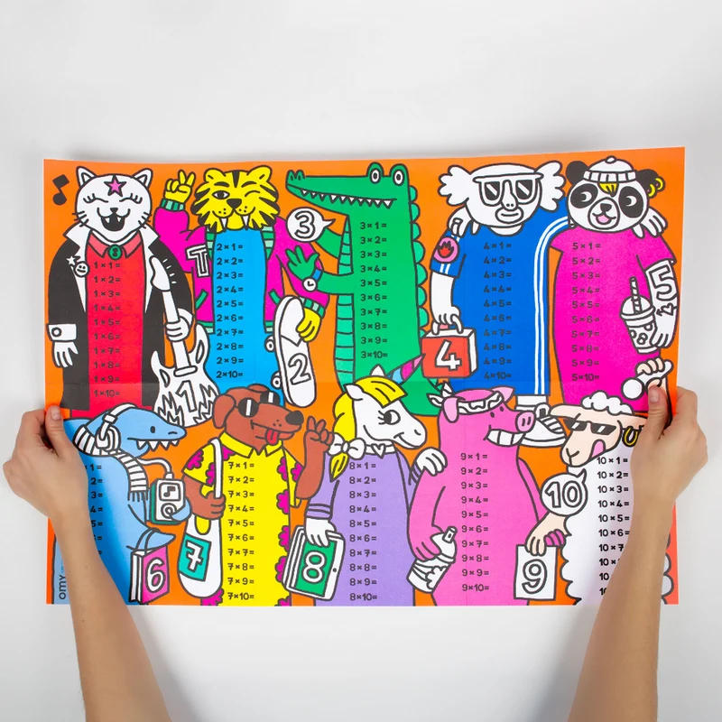 Poster XL Multiplicaciones · OMY