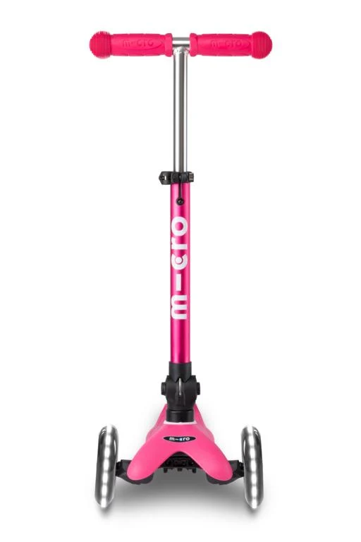 Patinete Mini Deluxe Plegable LED · Rosa