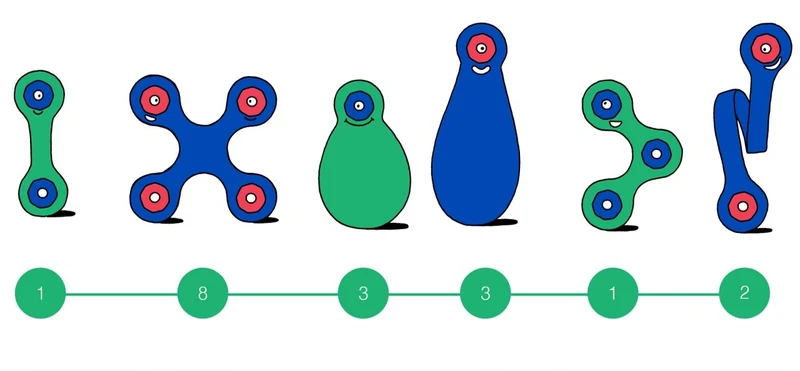 Itsy Pack Verde/Azul · Clixo