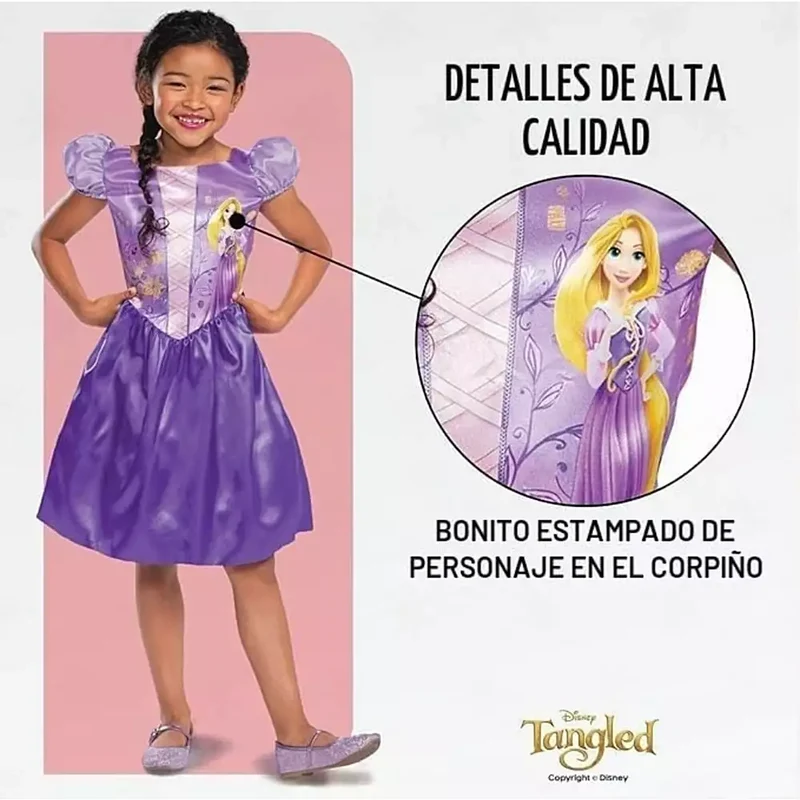 Disfraz Disney Princesas Rapunzel 3-4 Años