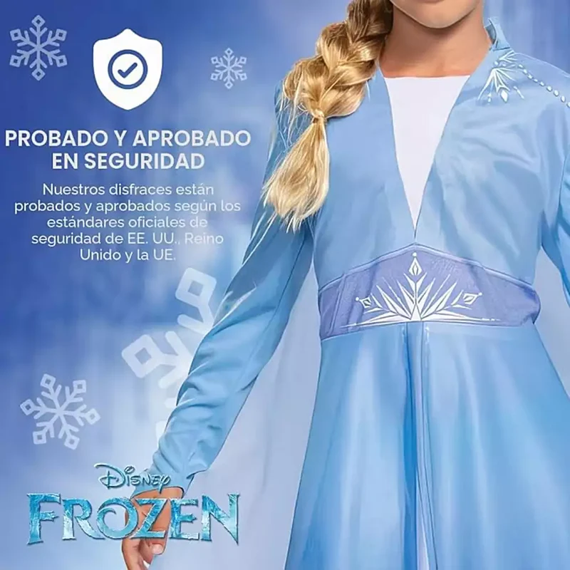 Disfraz Elsa Frozen Infantil 5-6 Años
