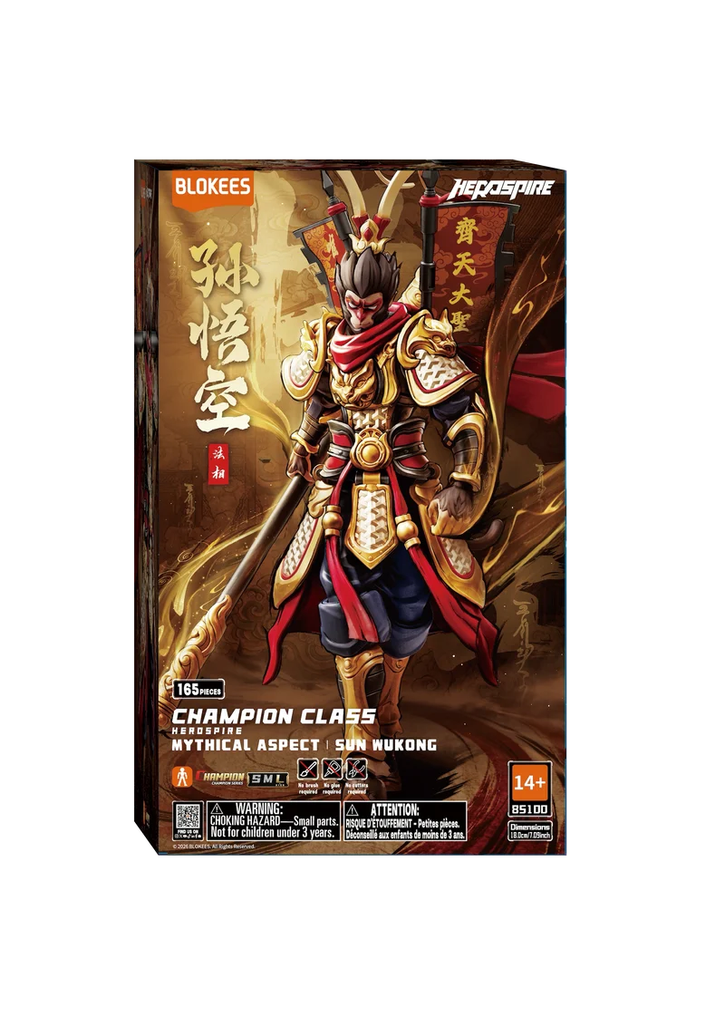 Blokees Hero Spire Champion Class: 01 Sun Wukong Mythical Aspect 85100