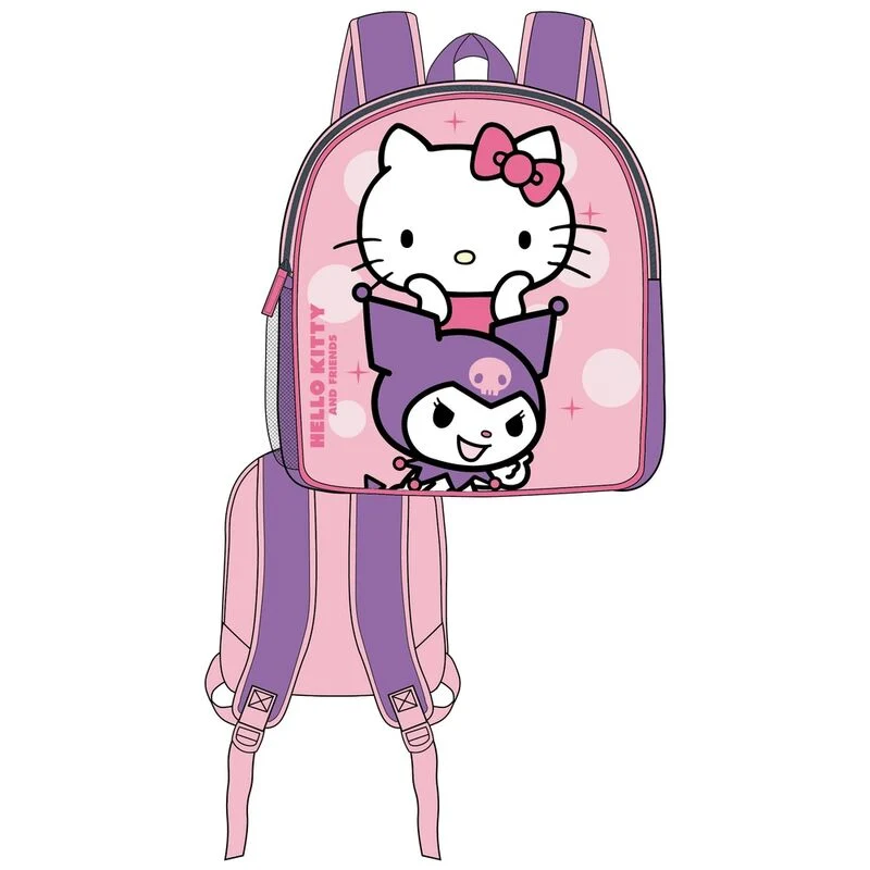 Mochila 3D Kuromi - Hello Kitty 30cm