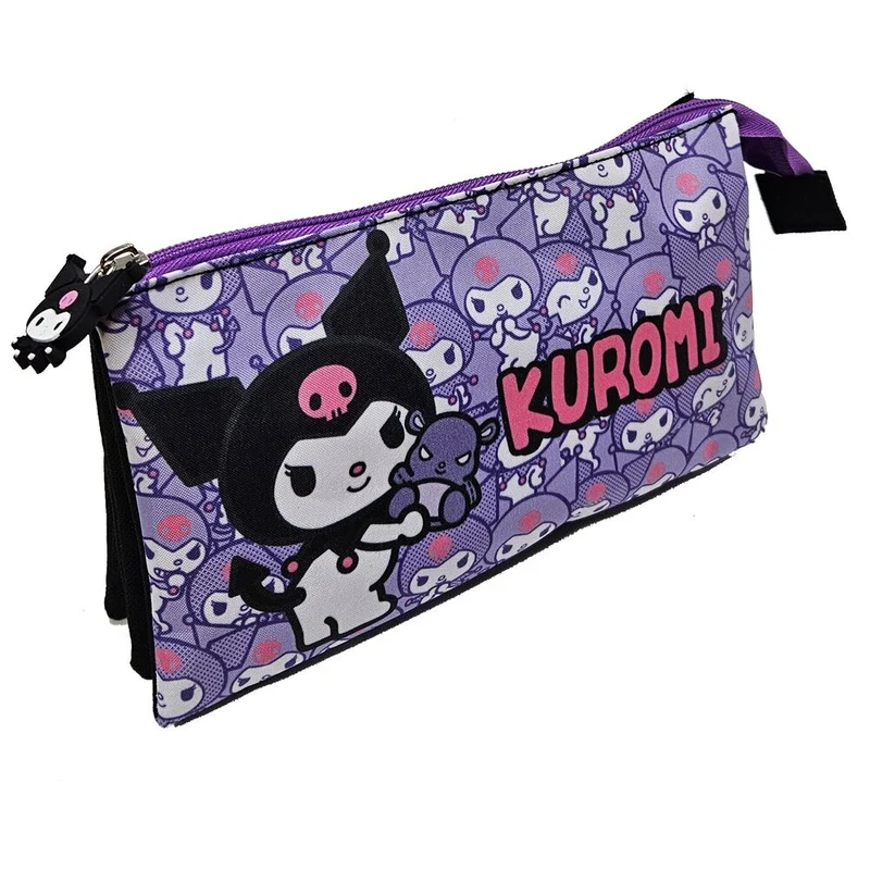 Estuche Triple Kuromi - Hello Kitty