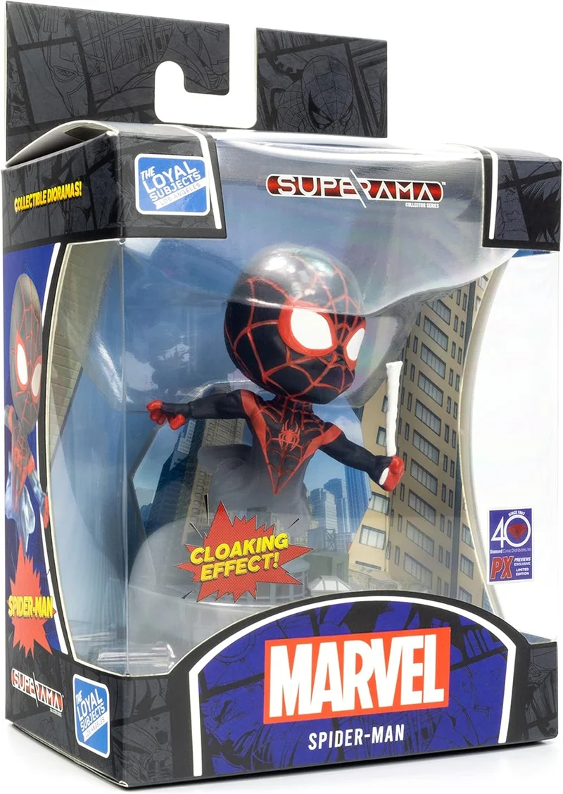 Figura Mini Diorama Miles Morales - Superama 10cm