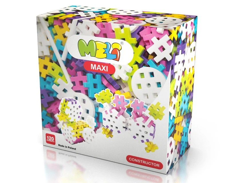 Bloques Meli · Maxi Pastel Constructor 120 piezas