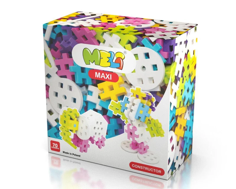 Bloques Meli · Maxi Pastel Constructor 70 piezas