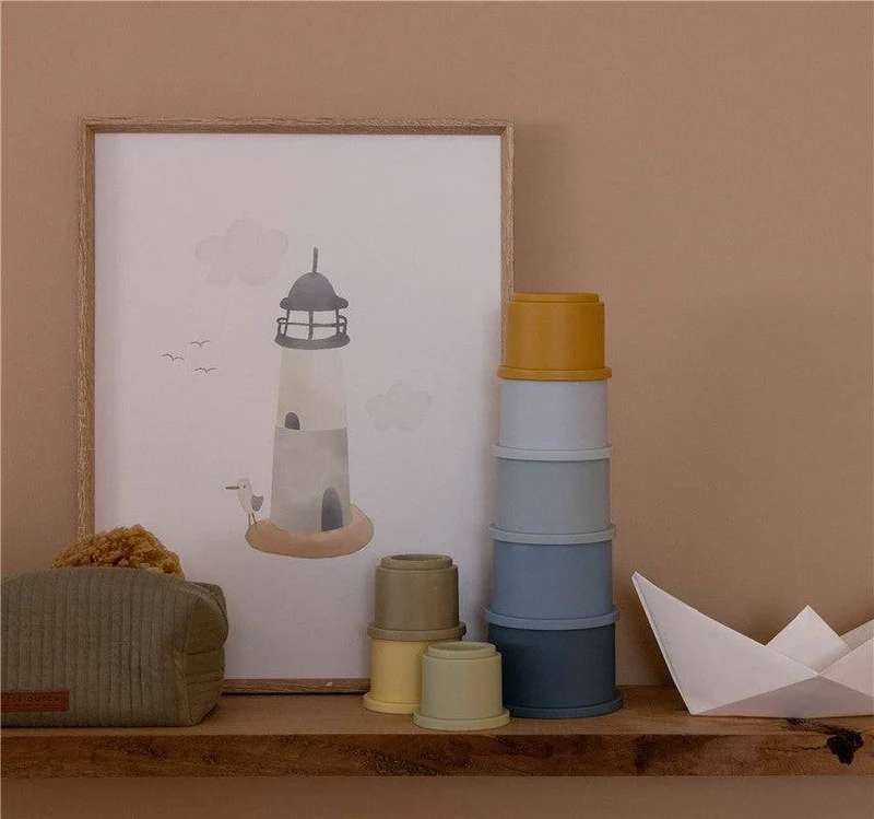 Cubos Apilables Azules · Little Dutch